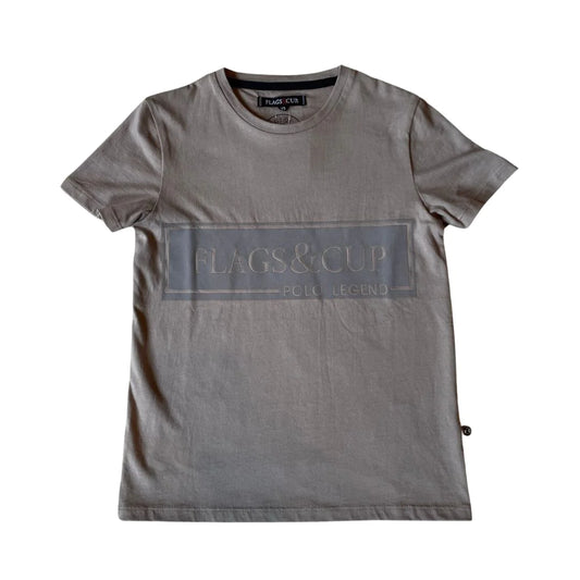 Tee-Shirt Taupe Homme Flags&Cup Haskovo
