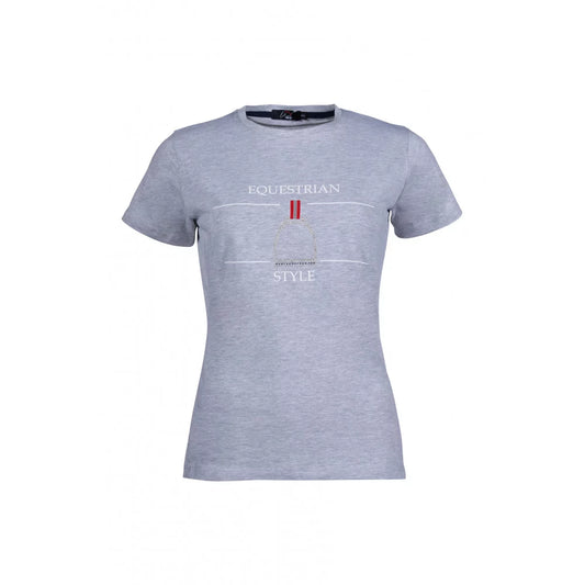 T-shirt Equine Sports Style HKM Gris