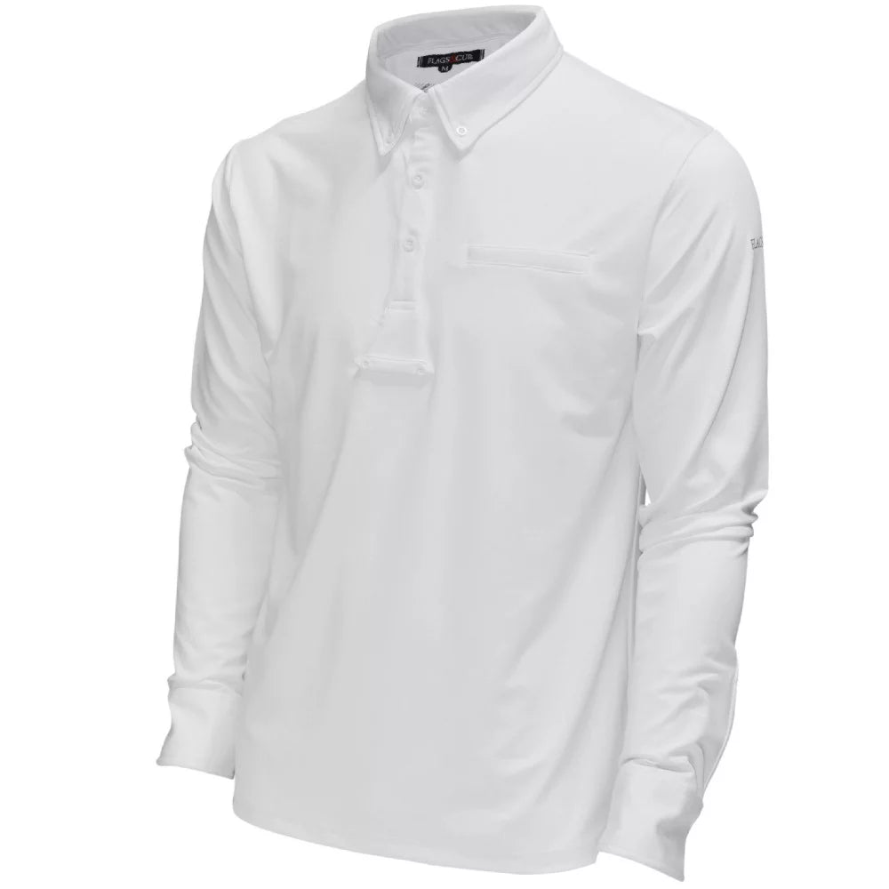 Polo de Concours Homme Urbano ML Flags&Cup Blanc