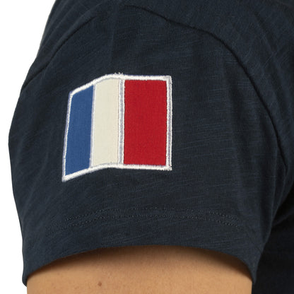Tee-Shirt France Dame Flags&Cup Marine