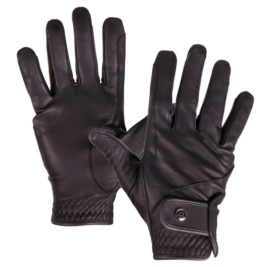 Gants leather Pro Cuir Noir QHP
